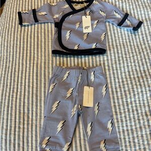 Newborn monica + andy Lightning Bolt Matching Set